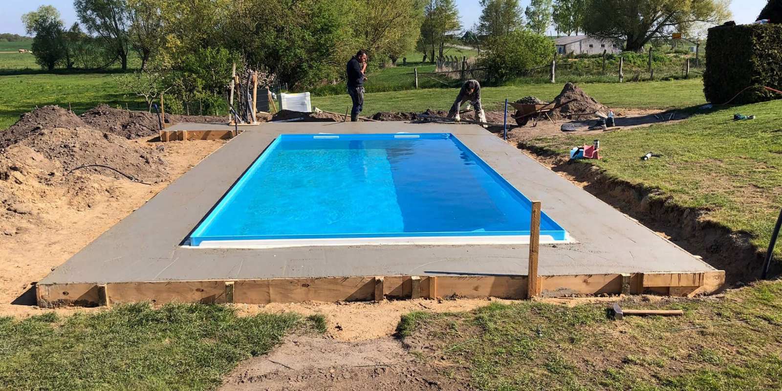 betoniranje oko bazena