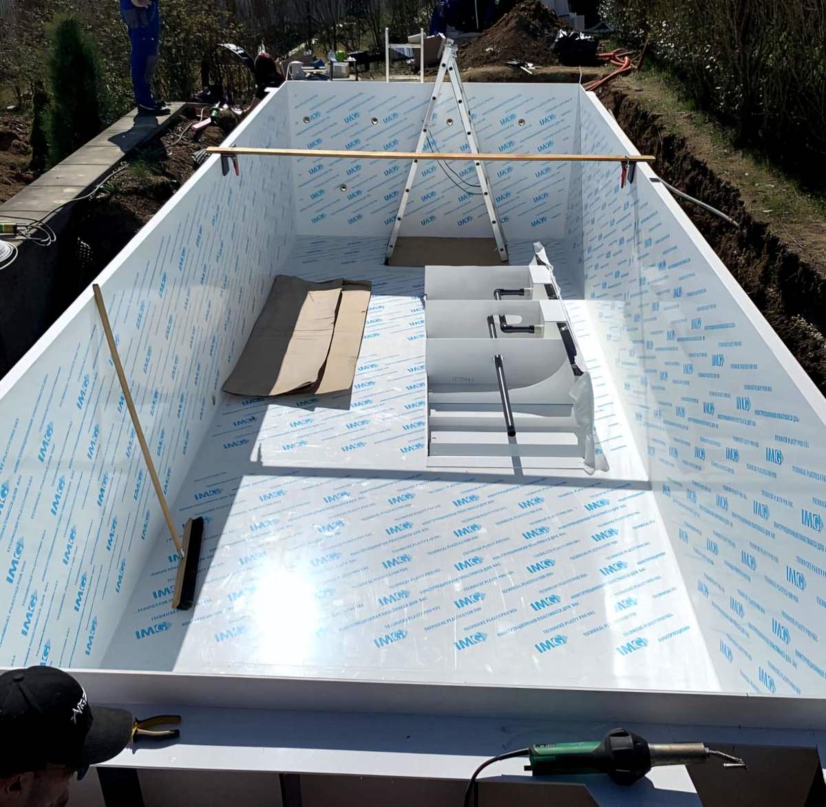 bazen u procesu ugradnje